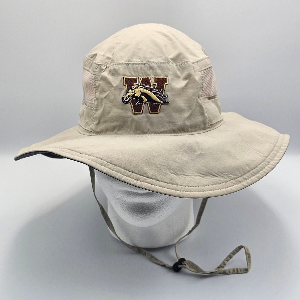Western Michigan Broncos Bora Bora Hat by Columbia WMU Nylon Tan Booney Sun Hat